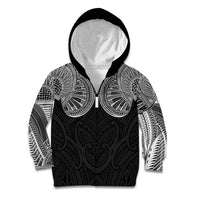 Samoan Traditional Art Tattoos Kid Hoodie Tatau Roman Reigns Black Color - Polynesian Pride