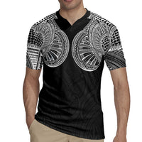 Samoan Traditional Art Tattoos Rugby Jersey Tatau Roman Reigns Black Color - Polynesian Pride