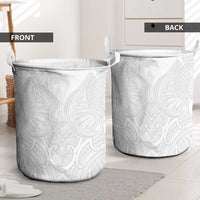 Samoan Traditional Art Tattoos Laundry Basket Tatau Roman Reigns White Color - Polynesian Pride