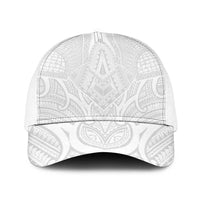 Samoan Traditional Art Tattoos Baseball Net Cap Tatau Roman Reigns White Color - Polynesian Pride