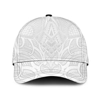 Samoan Traditional Art Tattoos Classic Cap Tatau Roman Reigns White Color LT03 Universal Fit White - Polynesian Pride