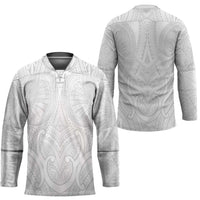 Samoan Traditional Art Tattoos Hockey Jersey Tatau Roman Reigns White Color - Polynesian Pride