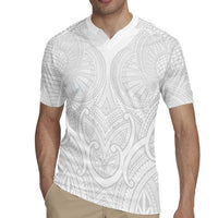 Samoan Traditional Art Tattoos Rugby Jersey Tatau Roman Reigns White Color - Polynesian Pride