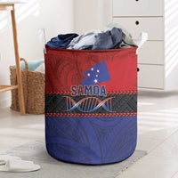 Samoan DNA-Proud of Samoa Laundry Basket Polynesian Patterns - Polynesian Pride