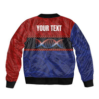Personalised Samoan DNA-Proud of Samoa Bomber Jacket Polynesian Patterns - Polynesian Pride