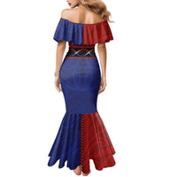 Personalised Samoan DNA-Proud of Samoa Family Matching Mermaid Dress and Hawaiian Shirt Polynesian Patterns - Polynesian Pride