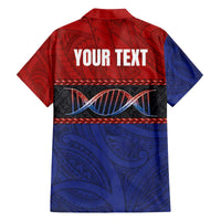Personalised Samoan DNA-Proud of Samoa Family Matching Off The Shoulder Long Sleeve Dress and Hawaiian Shirt Polynesian Patterns LT03 - Polynesian Pride