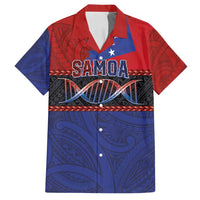 Personalised Samoan DNA-Proud of Samoa Family Matching Off Shoulder Maxi Dress and Hawaiian Shirt Polynesian Patterns - Polynesian Pride