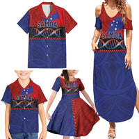 Personalised Samoan DNA-Proud of Samoa Family Matching Summer Maxi Dress and Hawaiian Shirt Polynesian Patterns - Polynesian Pride