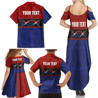 Personalised Samoan DNA-Proud of Samoa Family Matching Summer Maxi Dress and Hawaiian Shirt Polynesian Patterns - Polynesian Pride