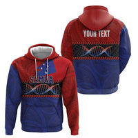 Personalised Samoan DNA-Proud of Samoa Hoodie Polynesian Patterns - Polynesian Pride