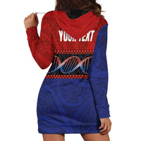 Personalised Samoan DNA-Proud of Samoa Hoodie Dress Polynesian Patterns - Polynesian Pride