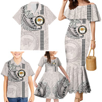 Custom Hawaii James Campbell High School Family Matching Mermaid Dress and Hawaiian Shirt Tribal Kakau Pattern LT03 - Polynesian Pride