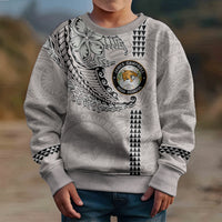 Custom Hawaii James Campbell High School Kid Ugly Christmas Sweater Tribal Kakau Pattern LT03 - Polynesian Pride