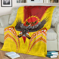 American Samoa Fautasi Race Blanket Pago Pago-Aeto Samoan Tattoo and Eagle