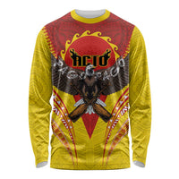 American Samoa Fautasi Race Long Sleeve Shirt Pago Pago-Aeto Samoan Tattoo and Eagle