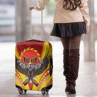 American Samoa Fautasi Race Luggage Cover Pago Pago-Aeto Samoan Tattoo and Eagle