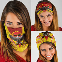 American Samoa Fautasi Race Neck Gaiter Pago Pago-Aeto Samoan Tattoo and Eagle