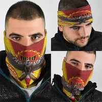 American Samoa Fautasi Race Neck Gaiter Pago Pago-Aeto Samoan Tattoo and Eagle
