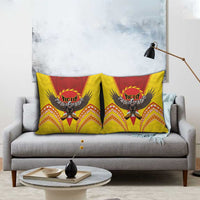 American Samoa Fautasi Race Pillow Cover Pago Pago-Aeto Samoan Tattoo and Eagle