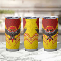 American Samoa Fautasi Race Tumbler Cup Pago Pago-Aeto Samoan Tattoo and Eagle