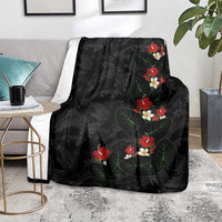Hawaiian Taro Leaves-Hibiscus and Plumeria Blanket Floral Tribal Tattoo Motif LT03 - Polynesian Pride