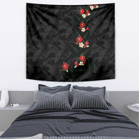 Hawaiian Taro Leaves-Hibiscus and Plumeria Tapestry Floral Tribal Tattoo Motif LT03 - Polynesian Pride
