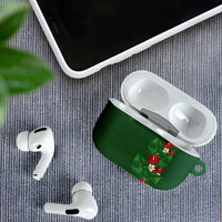 Hawaiian Taro Leaves-Hibiscus and Plumeria AirPods Case Polynesian Art-Kakau Tattoo Green LT03 - Polynesian Pride