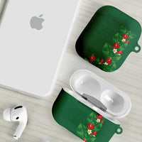 Hawaiian Taro Leaves-Hibiscus and Plumeria AirPods Case Polynesian Art-Kakau Tattoo Green LT03 - Polynesian Pride