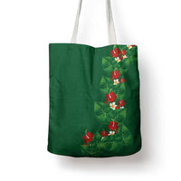 Hawaiian Taro Leaves-Hibiscus and Plumeria Tote Bag Polynesian Art-Kakau Tattoo Green LT03 - Polynesian Pride