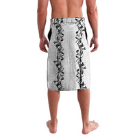 Philippines Polynesian Floral Pattern Lavalava With Barong Tagalog White Style LT03 - Polynesian Pride