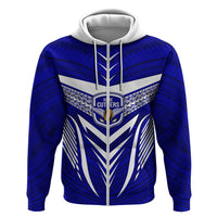 Kimbe Cutters Rugby Hoodie Papua New Guinea Polynesian Tattoo Blue Version LT03 - Polynesian Pride