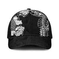 Japanese Irezumi and Hawaiian Polynesian Art Tattoo Baseball Net Cap Black Color LT03 One Size Black Black - Polynesian Pride