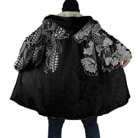Japanese Irezumi and Hawaiian Polynesian Art Tattoo Cloak Black Color - Polynesian Pride