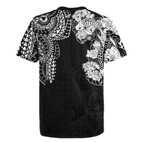 Japanese Irezumi and Hawaiian Polynesian Art Tattoo Rugby Jersey Black Color - Polynesian Pride