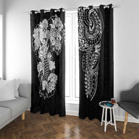 Japanese Irezumi and Hawaiian Polynesian Art Tattoo Window Curtain Black Color - Polynesian Pride