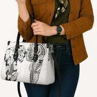 Japanese Irezumi and Hawaiian Polynesian Art Tattoo Leather Bag White Color - Polynesian Pride