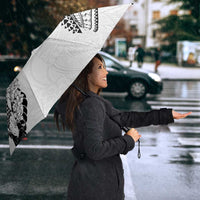 Japanese Irezumi and Hawaiian Polynesian Art Tattoo Umbrella White Color - Polynesian Pride