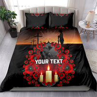 Custom New Zealand and Australia ANZAC Day Bedding Set Gallipoli and Canlelight Lest We Forget LT03 - Polynesian Pride