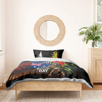 New Zealand and Australia ANZAC Day Bedding Set National Flag mix Kiwi Bird and Kangaroo Soldier Style