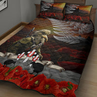 New Zealand ANZAC Day Quilt Bed Set The Ode of Remembrance and Silver Fern