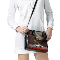 New Zealand ANZAC Day Shoulder Handbag The Ode of Remembrance and Silver Fern