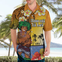 Happy Lei Day Hawaiian Shirt Hula Male Dancer Polynesian Flower Kakau Pattern LT03 - Polynesian Pride