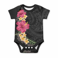 Hawaiian Plumeria and Hibiscus Baby Onesie