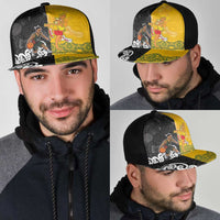 Aotearoa New Zealand And Australia Basketball Mesh Trucker Cap Maori Tribal Tattoo And Aboriginal Dot Art Heritage LT03 - Polynesian Pride