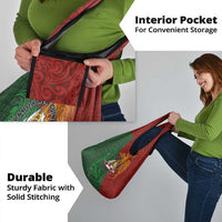 Papua New Guinea East Sepik Province Grocery Bag Tribal Crocodile Birds of Paradise Melanesian Tattoo