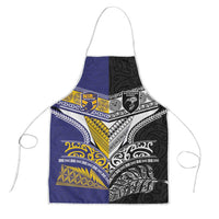 Rugby Niue and Aotearoa Apron Hiapo with Maori Moko Tribal Heritage Tattoos - Polynesian Pride