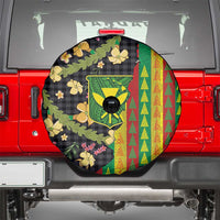 Hawaiian Tropical Plants Lei Spare Tire Cover Kanaka Maoli Tribal with Palaka Motifs LT03 - Polynesian Pride