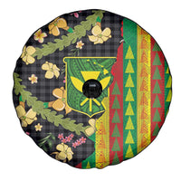 Hawaiian Tropical Plants Lei Spare Tire Cover Kanaka Maoli Tribal with Palaka Motifs LT03 - Polynesian Pride