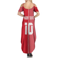 Custom Tahiti Football-Iron Warriors Family Matching Summer Maxi Dress and Hawaiian Shirt